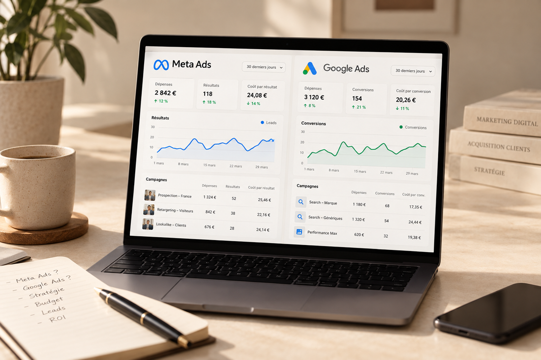 Meta Ads ou Google Ads : quel canal choisir pour développer son activité ?